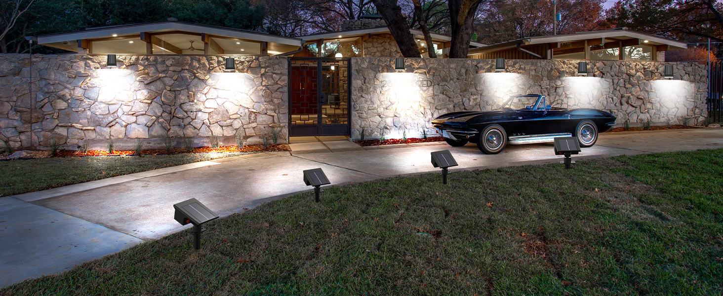 outside lights solar powered