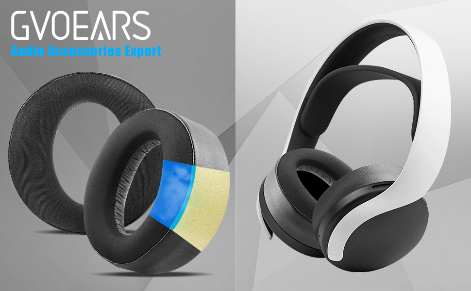 GVOEARS Cooling Gel Ear Pads Replacement for Sony PlayStation 5 PS5