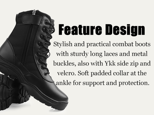 シ*S様 ⭐︎明日は予定入れないよう。　コブラ　新古　デカ目Ｌcobra 吸水速 Amazon.com: QUNLON Men's Tactical Military Boots Side Zipper