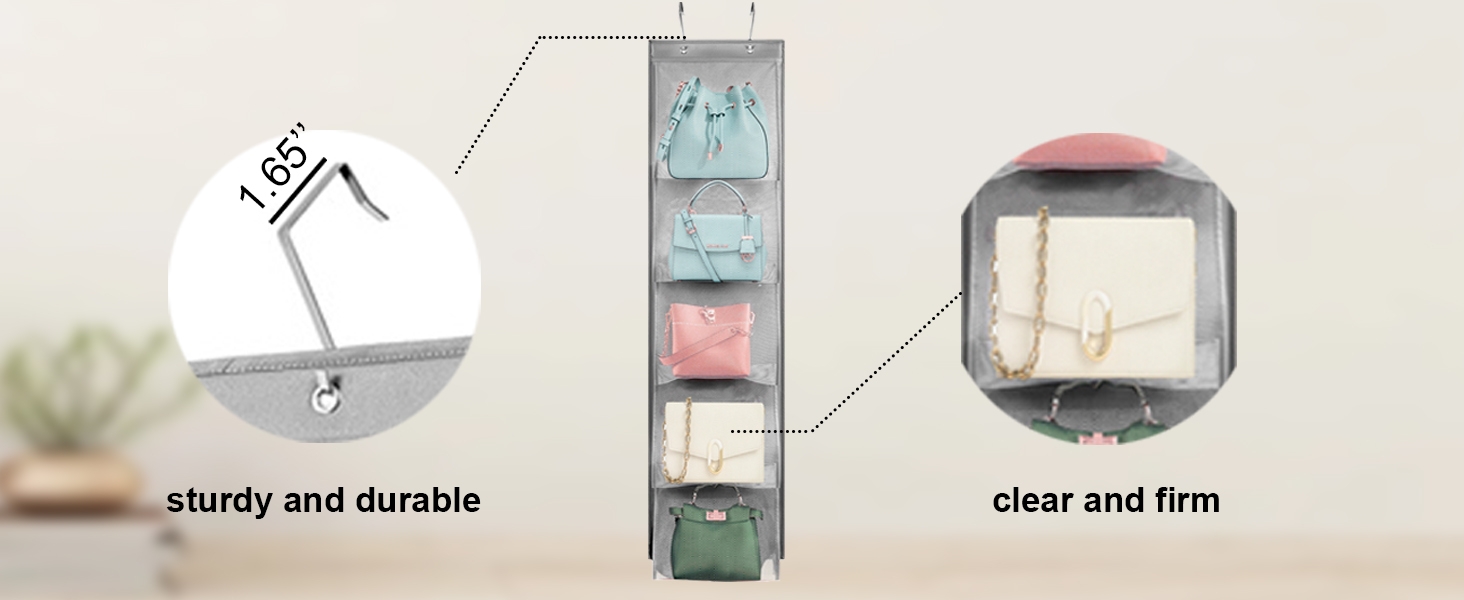 hanging handbag organizer