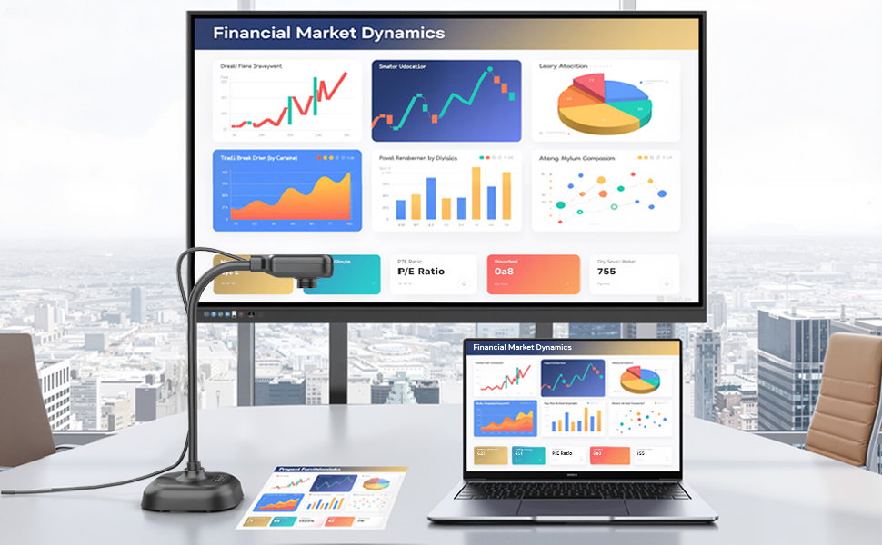 Document Camera for Teachers and Classroom, Gawervan USB Webcam