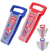 2-Piece Wrench Organizer, 24-Slot Plastic Wrench Holder Set with Lock Cover, Metric & SAE Compati...