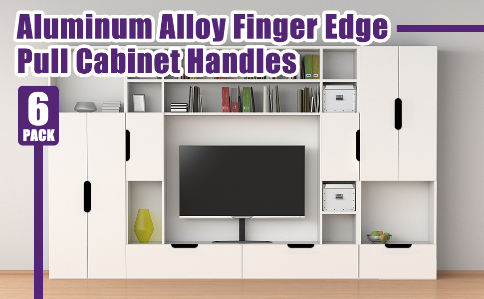 Mxclimate Finger Edge Pulls for Edge Pull Hidden Tab,200mm