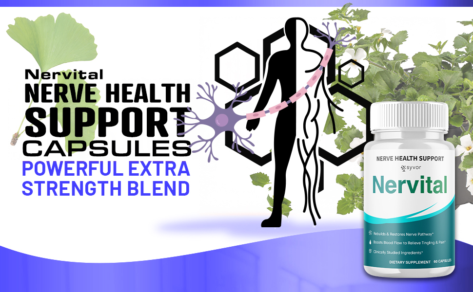 Nervital Capsules Nerve All Natural Neuro Sciatica Advanced Formula Pills Capsules
