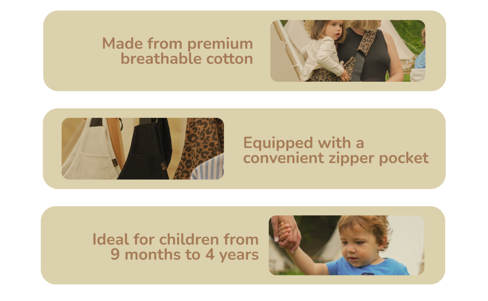 Adjustable Ergonomic Baby Sling Carrier with Hip Seat for