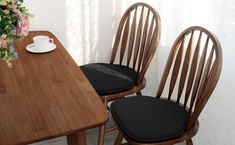 Shinnwa Windsor Chair Cushions Non Slip Kitchen Chair Pads for Dining