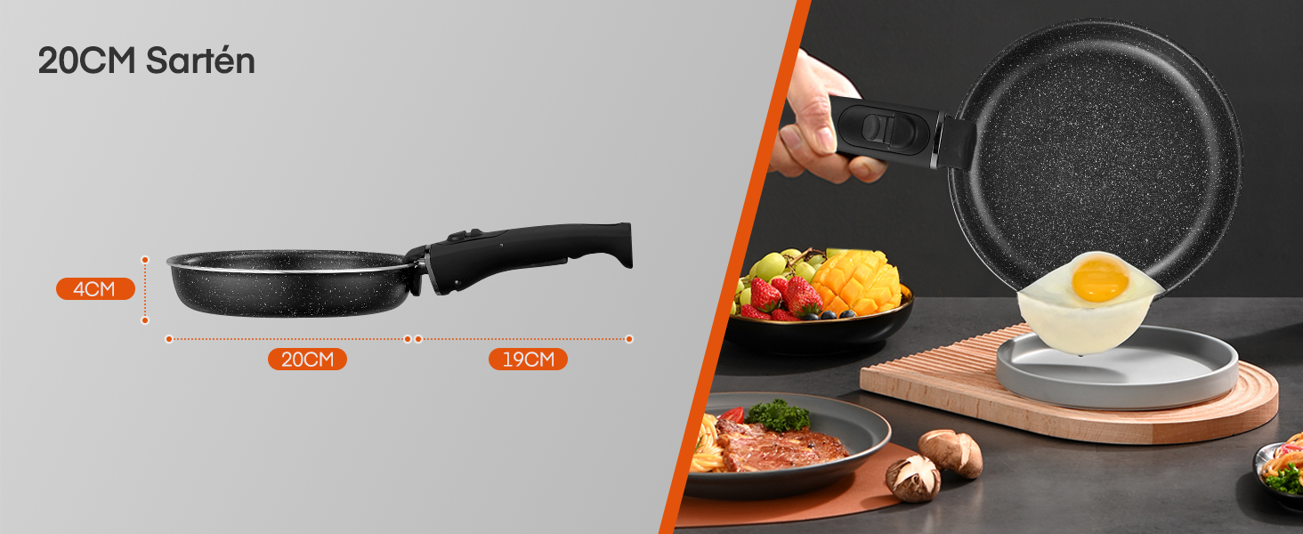 Juego de ollas y sartenes