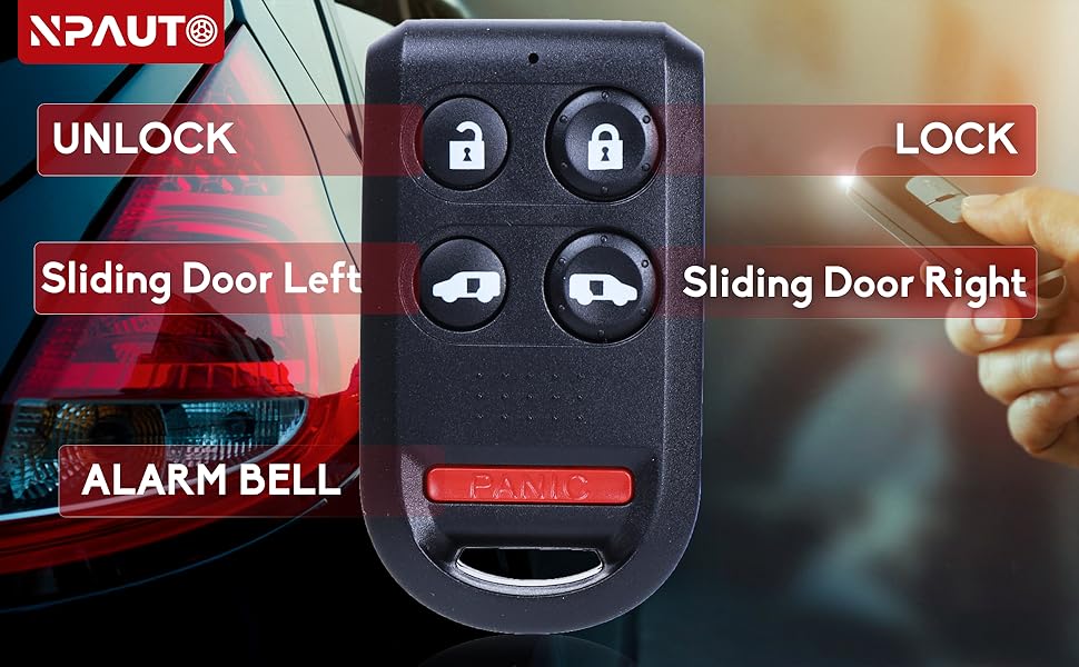 買い付け KeylessOptionキーレスエントリーHonda Odyssey用リモートスマートカーキーフォブ、引き戸、KR 5 V 1 X