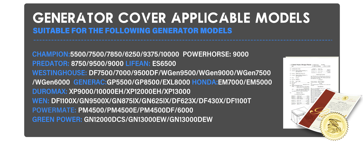 Outdoor generator cover
