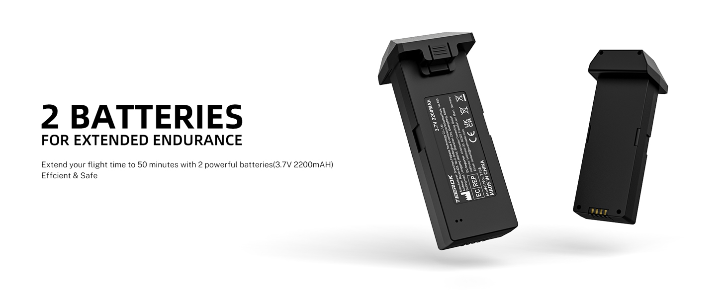2 batteries
