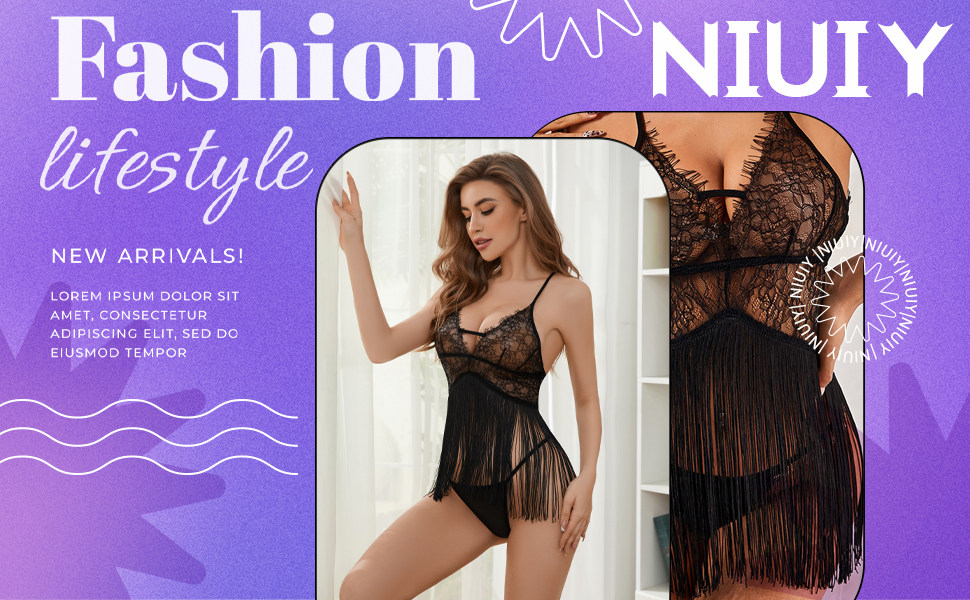 Babydoll Teddy Lingerie Bodysuit…