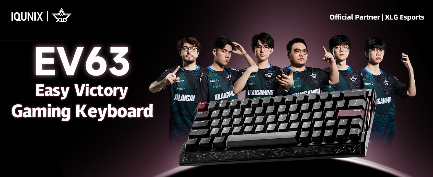 IQUNIX EV63 Gaming Keyboard Easy Victory
