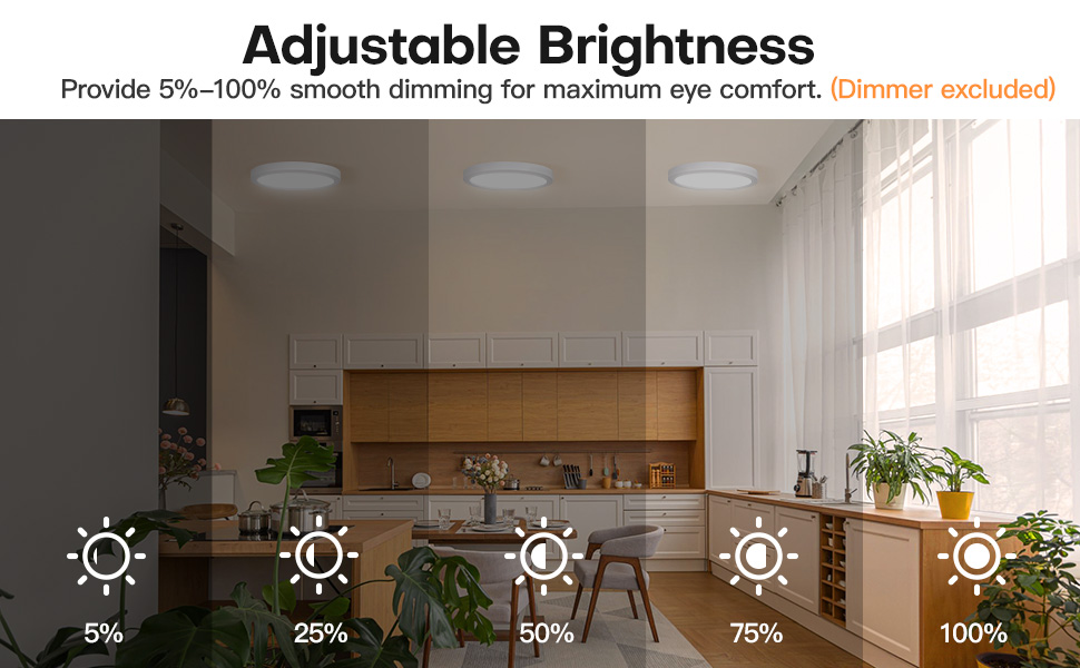 7inch led flush mount ceiling light