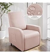 GOSTADY Recliner Chair Covers 4 Pieces Waterproof Small Recliner Sofa Slipcover Stretch Recliner ...