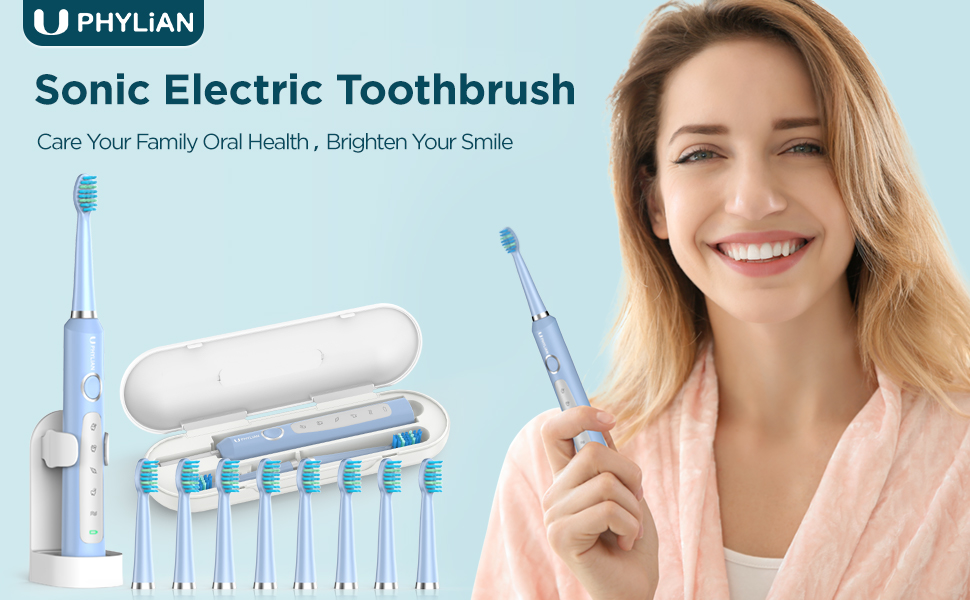 YOUSIMP Sonic Electric Toothbrush for Adults and Kids