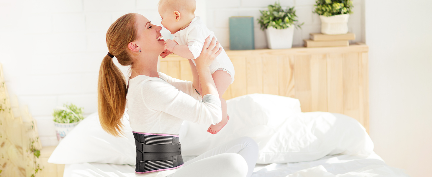 Utoo Back Brace for Lower Back Pain Women Men