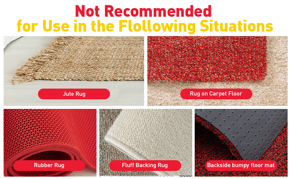 ESTHELLO 8 Pack Grippers for Rugs, NonSlip Rug Pads for