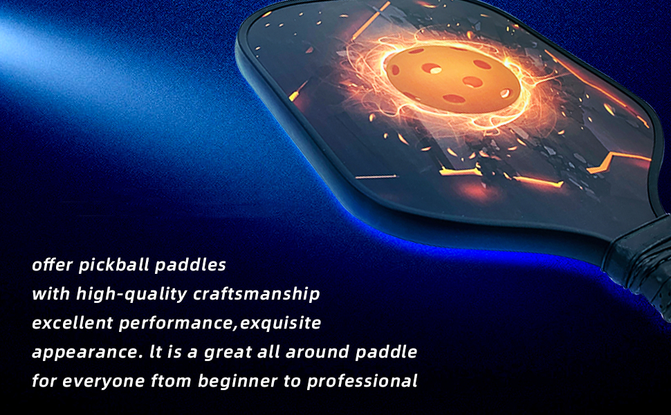 Pickleball Paddles Set Graphite Carbon Fiber Pickleball Set 2 Pack