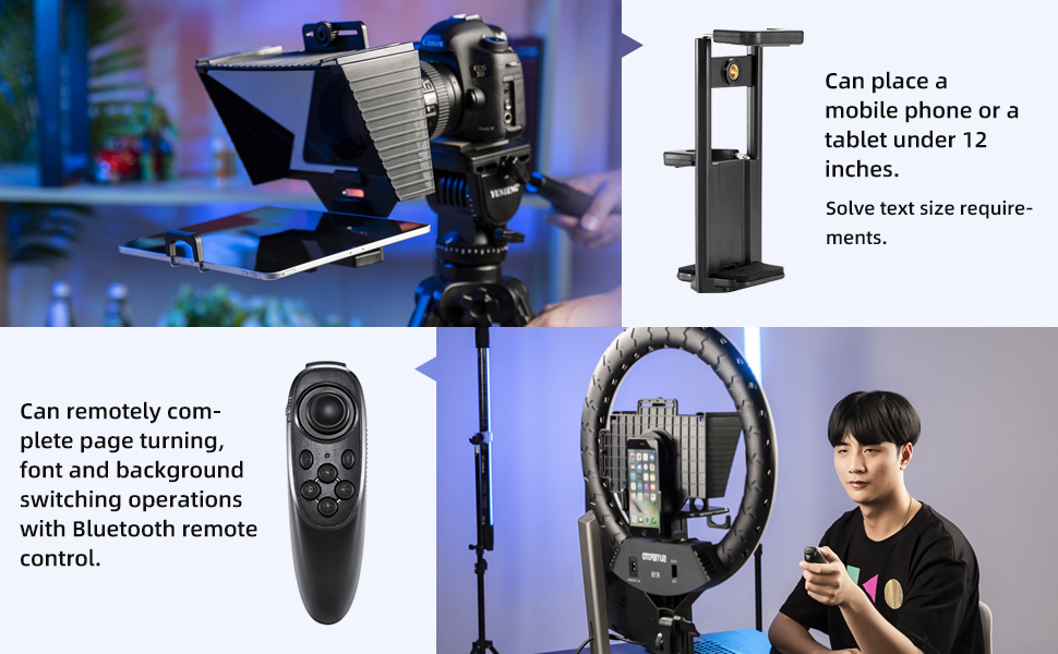 AMBITFUL Teleprompter Prompter Interview Speech for Phone