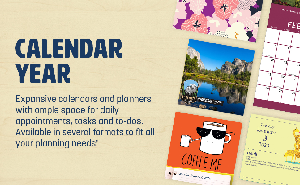 TF PUBLISHING Maxine Daily Desktop Calendar 2023 Easy