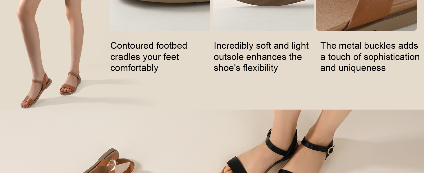 Flat sandals