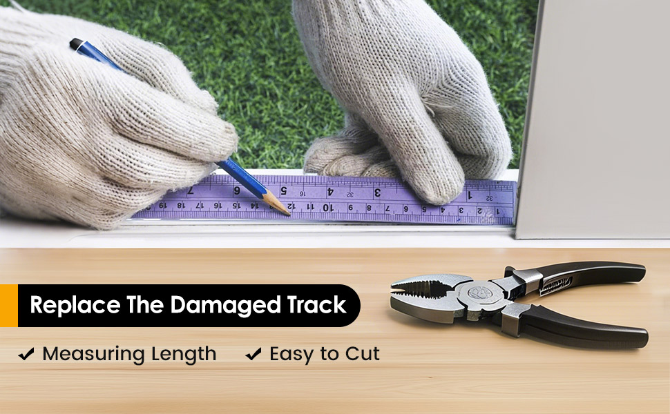 sliding screen door track replacement