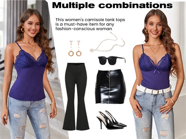Avidlove Camisole Tops for Women Sexy Lace Tank Tops Cami