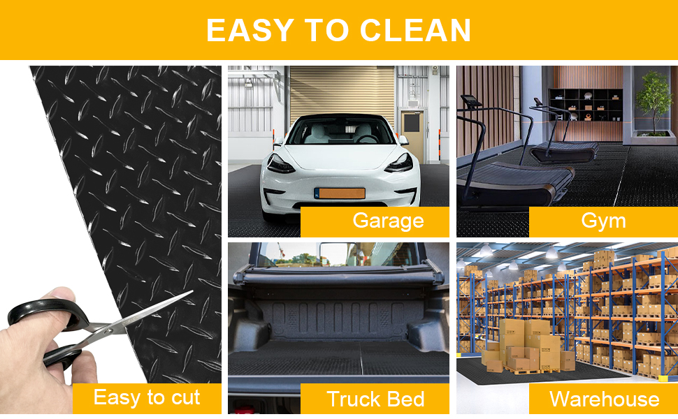 7.5x25 FT Garage Floor Mat, 2.8mm Thicked Flooring Roll 188