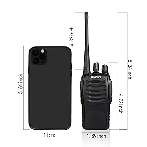 pxton Walkie Talkies Lightweight and compact