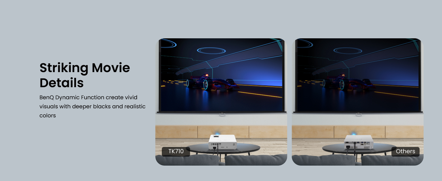 BenQ TK710 with Dynamic Function provides striking contrast for dynamic details