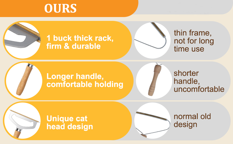 oaknovila Metal Carpet Brush Pet Hair Remover, 1 Buck Thick