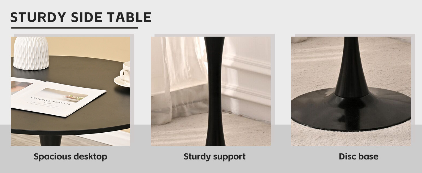 SoarTalent 3Pieces 31.5" Round Dining Table Set for 2