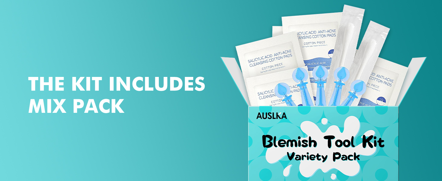 AUSLKA Professional Blemish Needle Tool Kit 250pcs