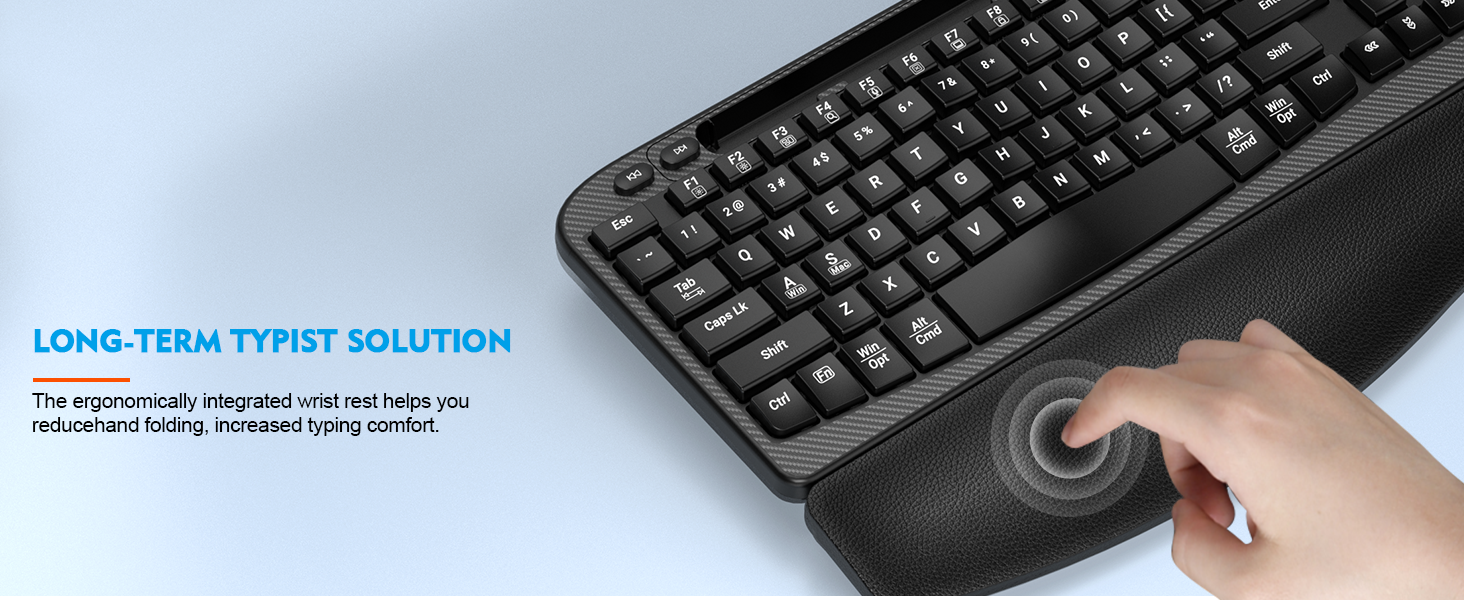 wireless keyboard ergonomic