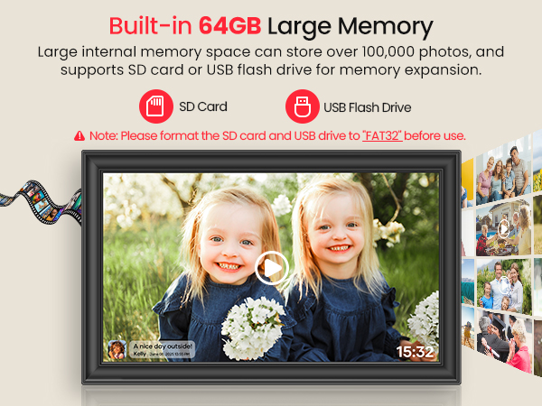 Built-in 64GB Memory