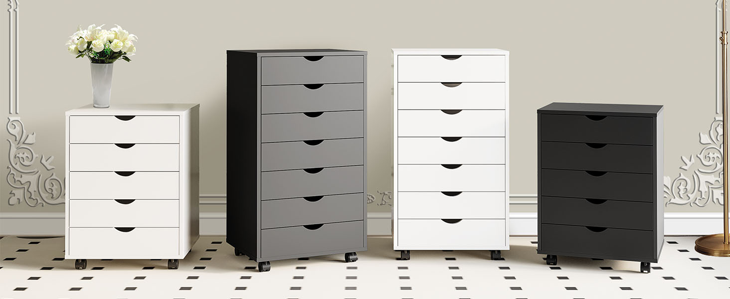 white 7 drawer filr cabinets