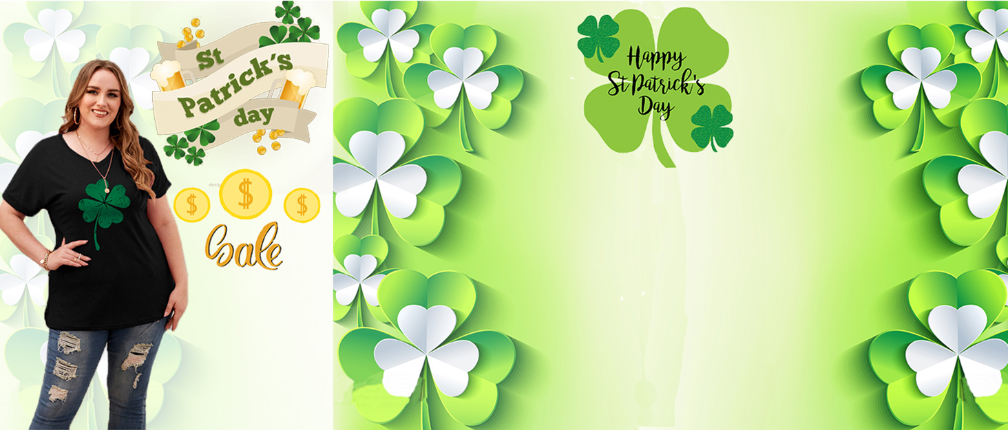 Womens Plus Size St Patricks Day Shirts