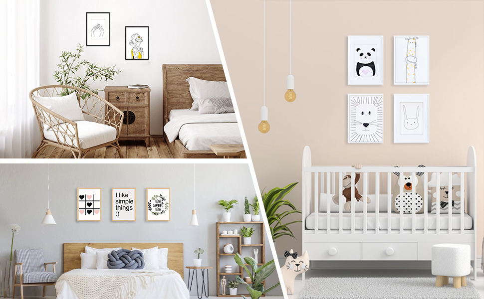 A5/21x15cm Photo Frames Black Set of 28 x 6 inch Black Picture Frame