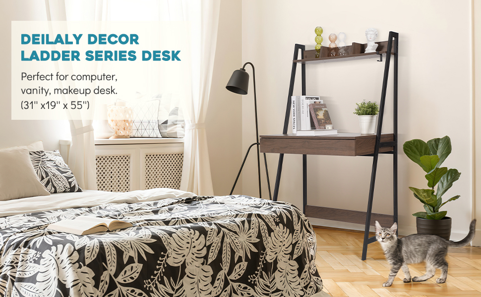 Desk with Shelf