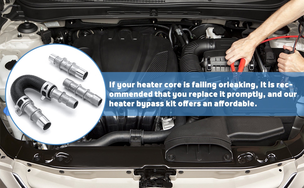 BREADEEP 626001 Upgrade Aluminum Engine Heater Core Bypass