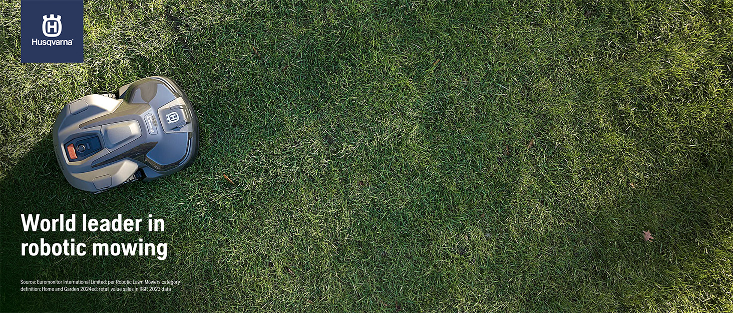 Husqvarna is world leader in robotics