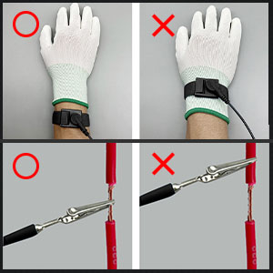 帯電防止リストストラップ