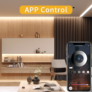 100FT Led COB strip light warm white app can control