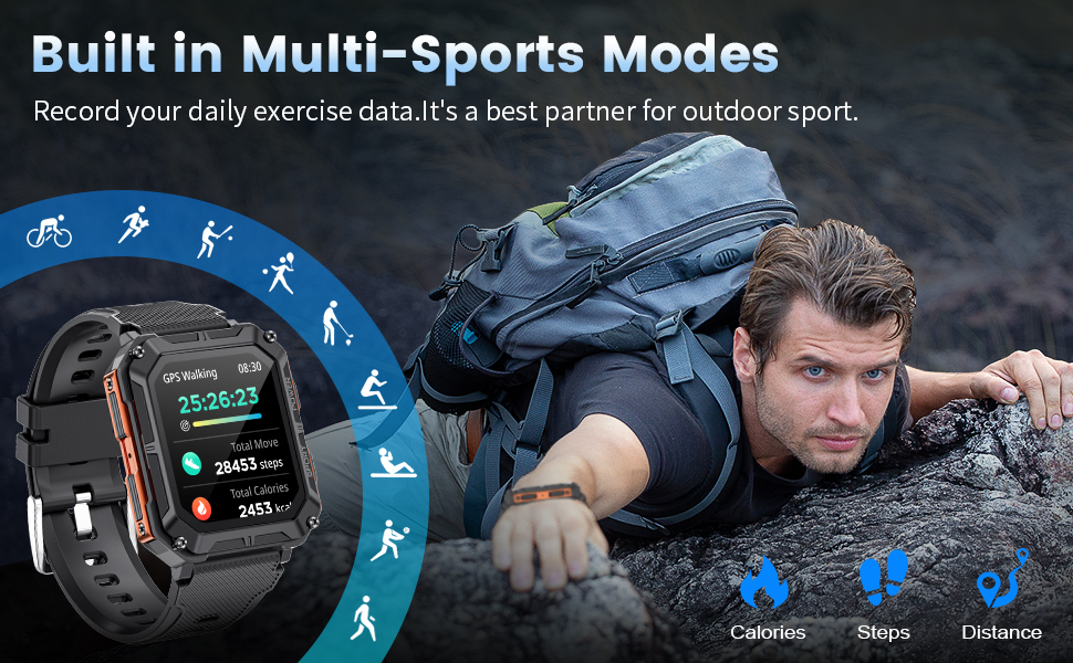smartwatch for men mens smart watch the indestructible smartwatch montre intelligente