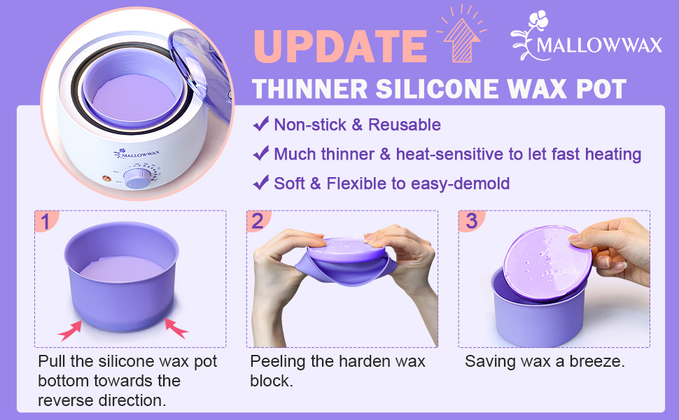 Waxing Kit, Wax Warmer for Hair Removal with Adjustable