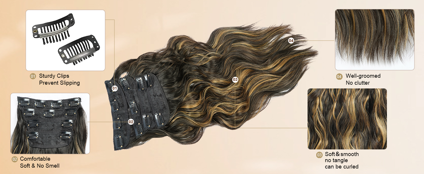 highlight hair extensions 