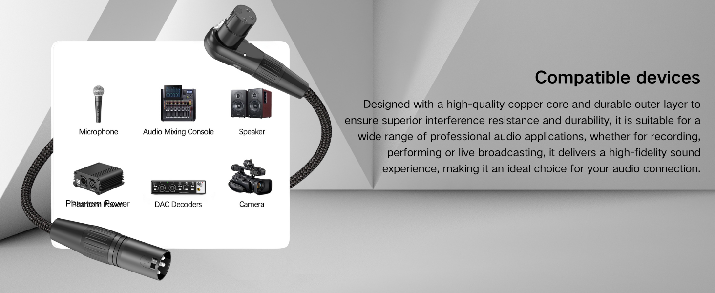 Right Angle XLR Cable