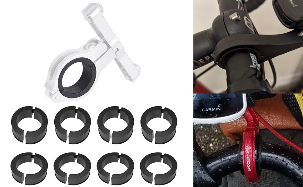 Kucehiup 8pcs Bicycle Handlebar Gasket/Spacer 31.8mm to 25