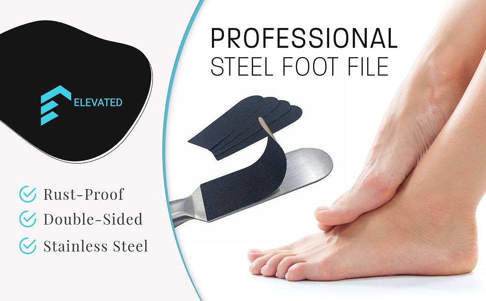 pedicure wand for feet, heel scrubber, professional metal foot file, foot files and buffers