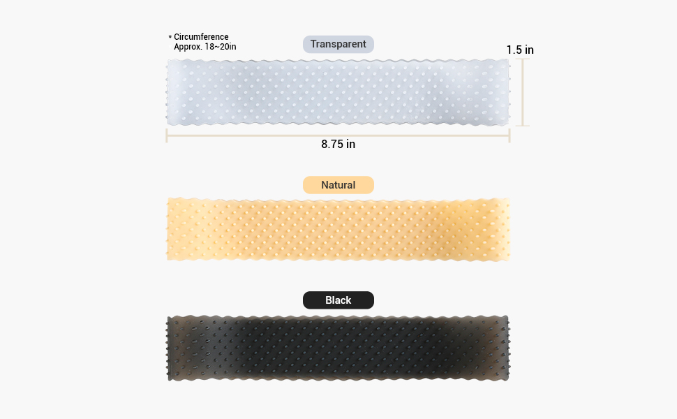 Flexible Silicone Non Slip Wig Band